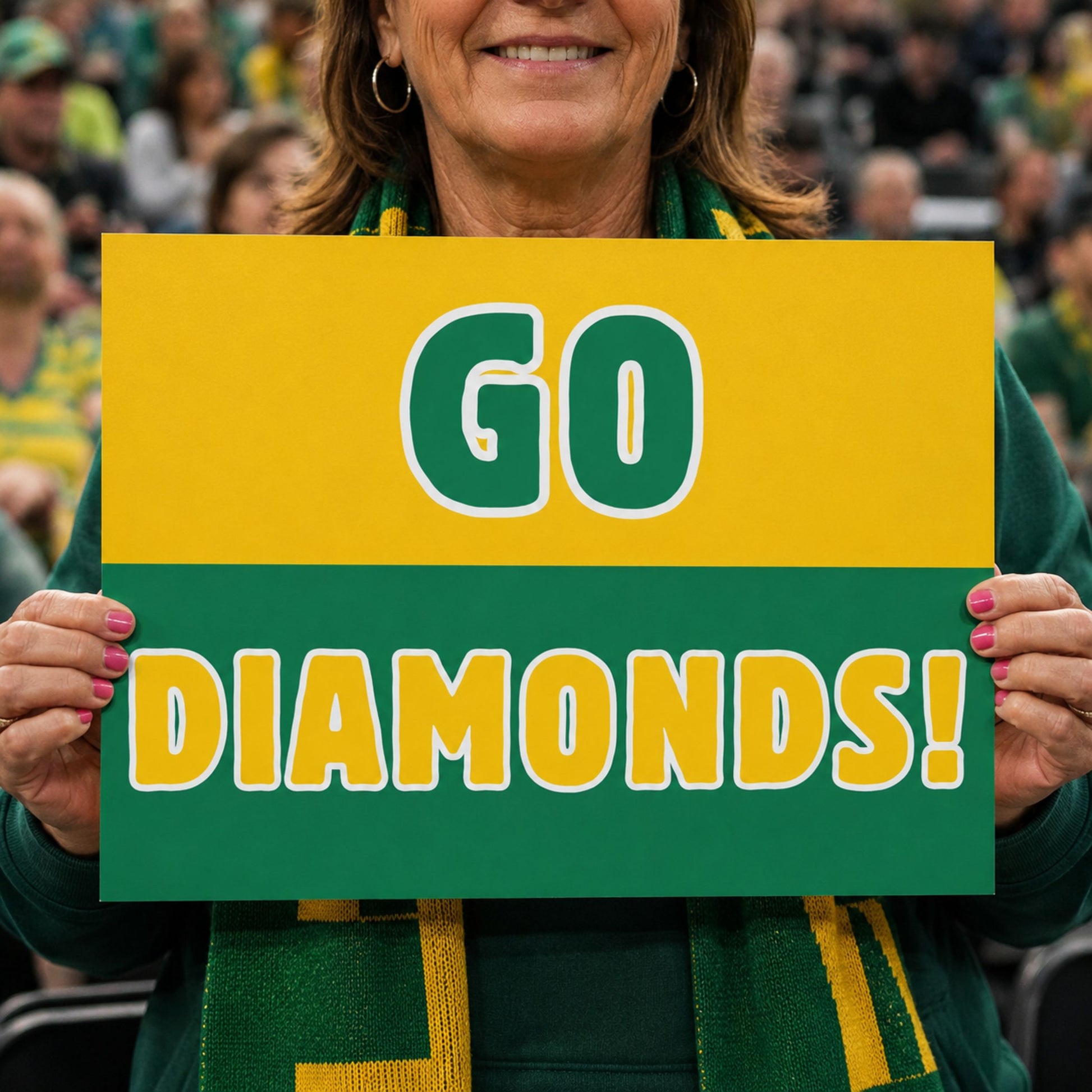Go Diamonds Australian Netball Supporter Sign