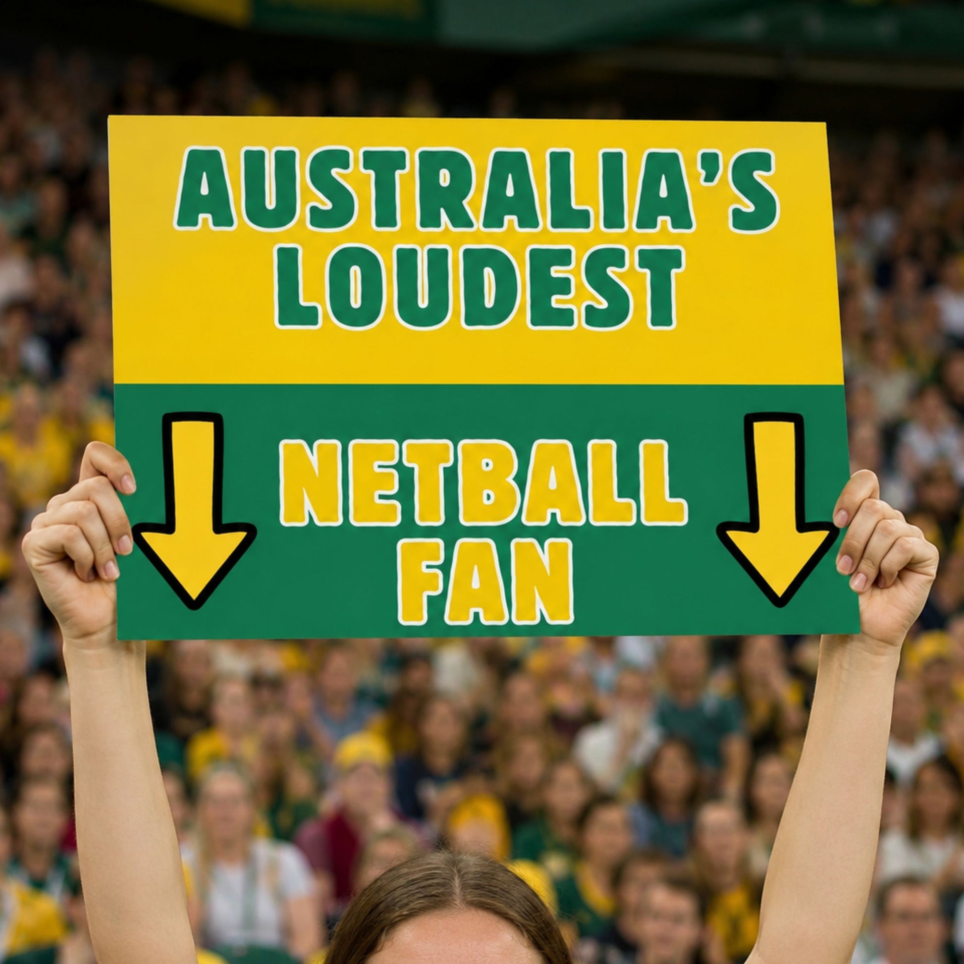 Australia Netball Printable Fan Banner - Supporter Sign