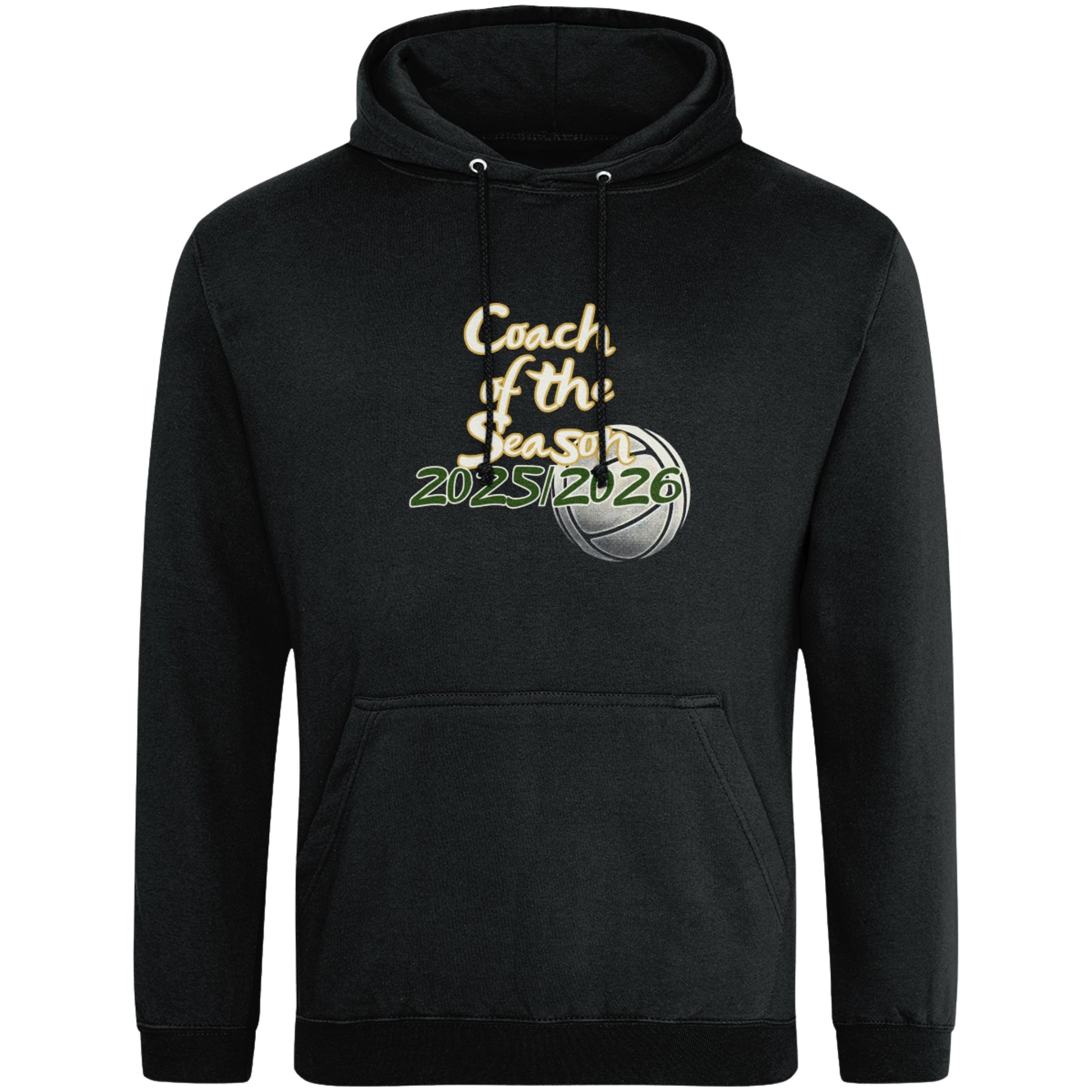 Black Netball Coach of the Year Hoodie - Netball Coach Award