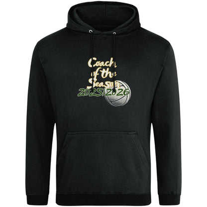 Black Netball Coach of the Year Hoodie - Netball Coach Award