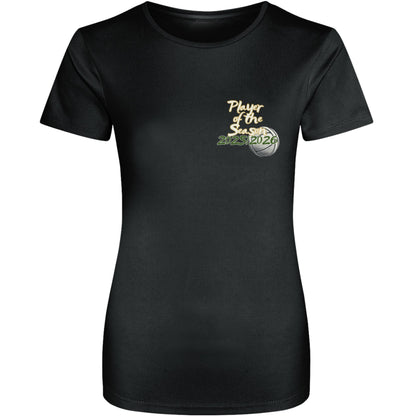 Black Netball Player of the Season Training Shirt - Netball Player Award