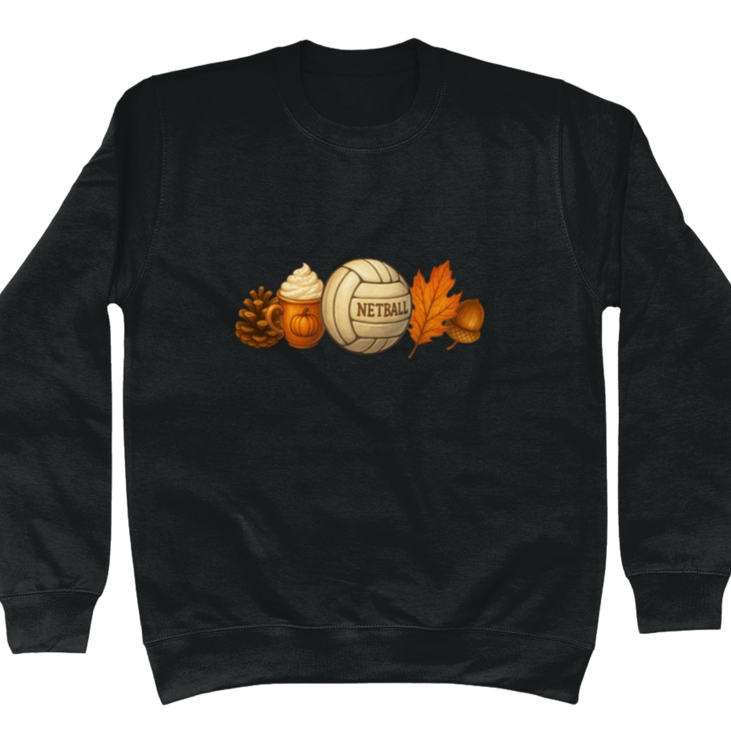 Black Autumn Netball Sweater - Netball Clothing