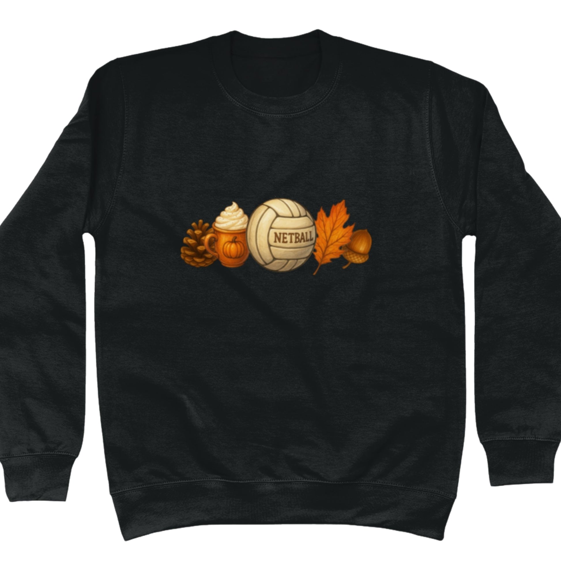 Black Autumn Netball Sweater - Netball Clothing