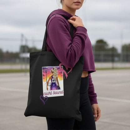 Netball Gifts - Black Graphic Netball Kit Bag