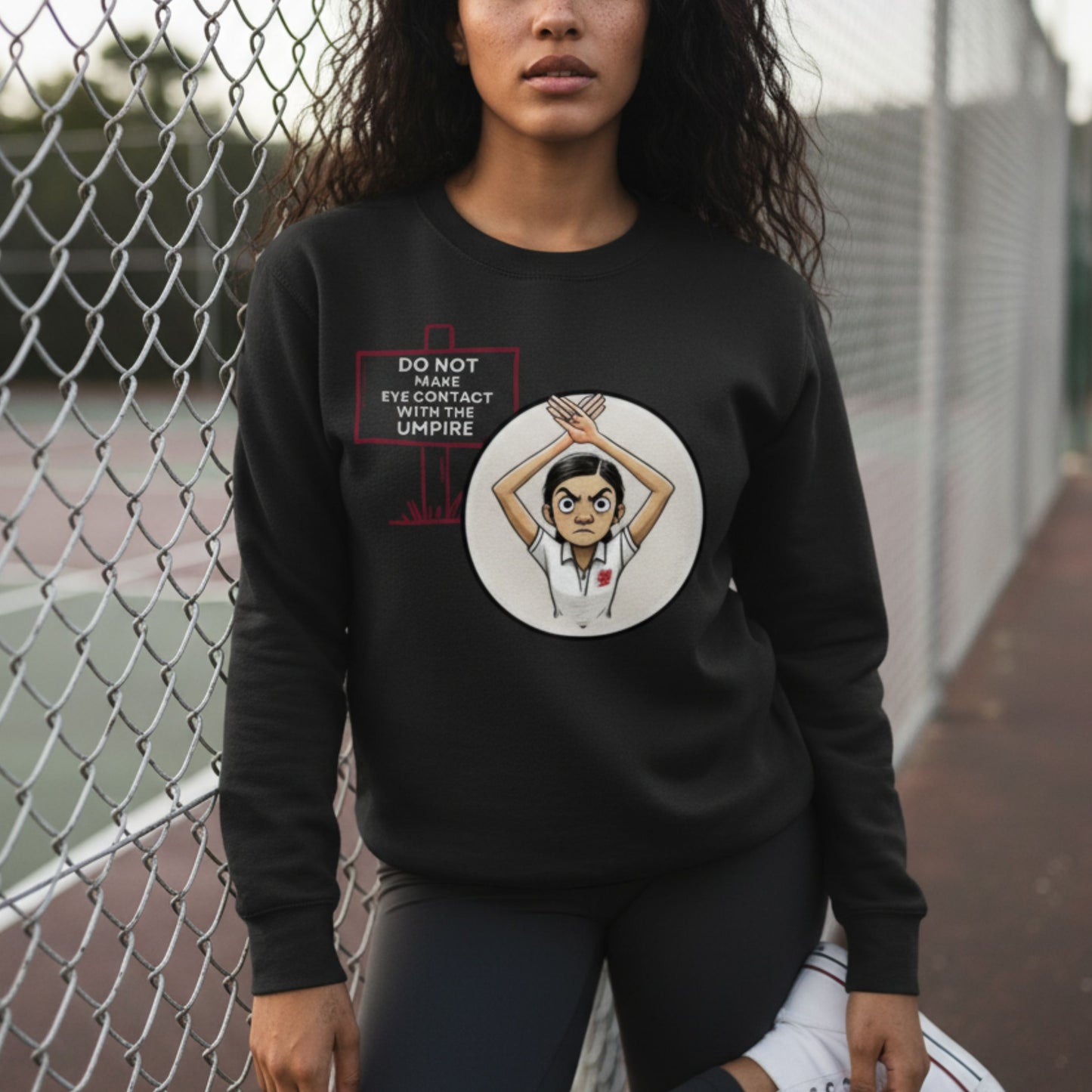 Netball Gifts - Black Netball Umpire Jumper - Funny Slogan