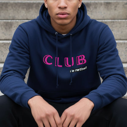 Netball Gifts - Mens Blue Netball Hoodie