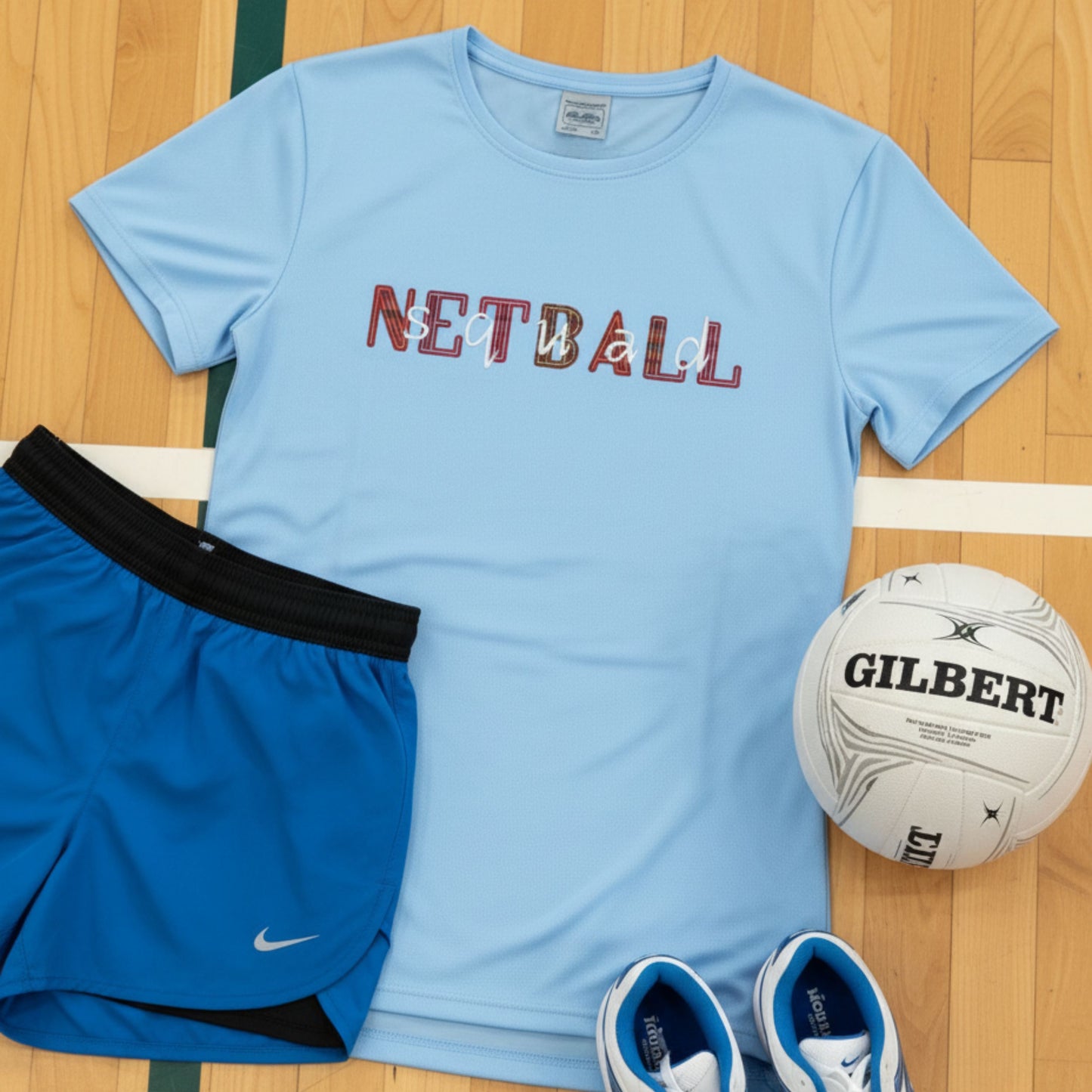Netball Training - Light Blue Netball Squad Training Top