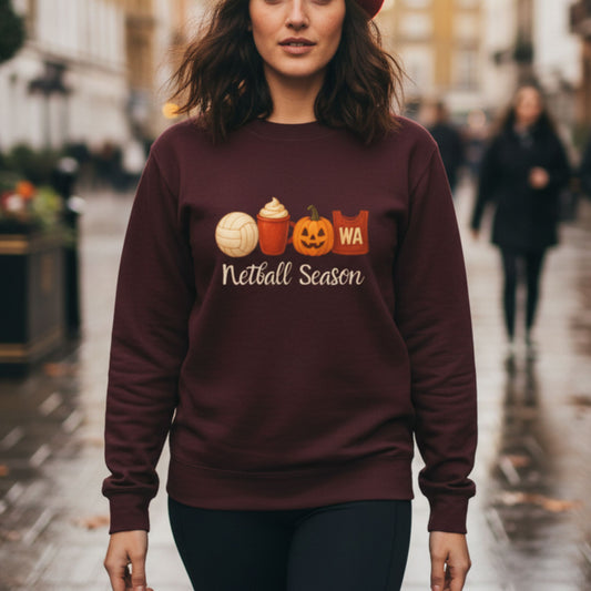 Netball Gifts - Brown Netball Season Jumper