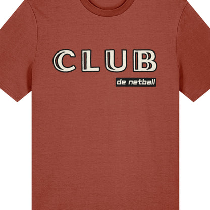 Brown and White Netball T-Shirt - Netball Gift