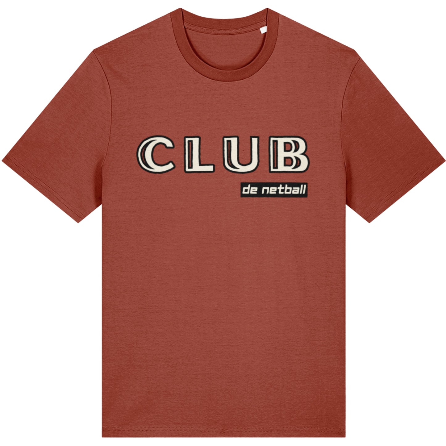 Brown Netball Tee Shirt - Neutral Top