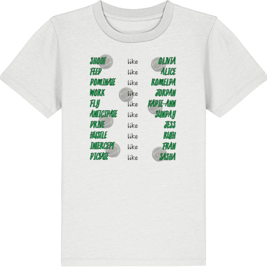 2026 Fever Netball Team Supporter Kids Tee Shirt