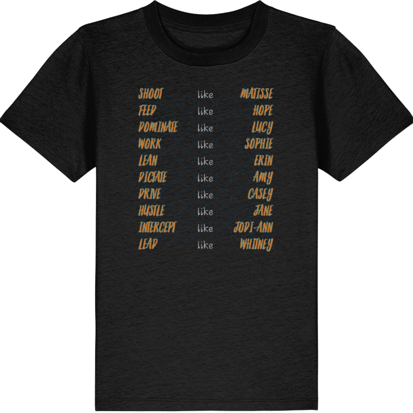 2026 Giants Netball Team Supporter Kids Tee Shirt Top