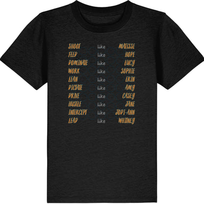 2026 Giants Netball Team Supporter Kids Tee Shirt Top