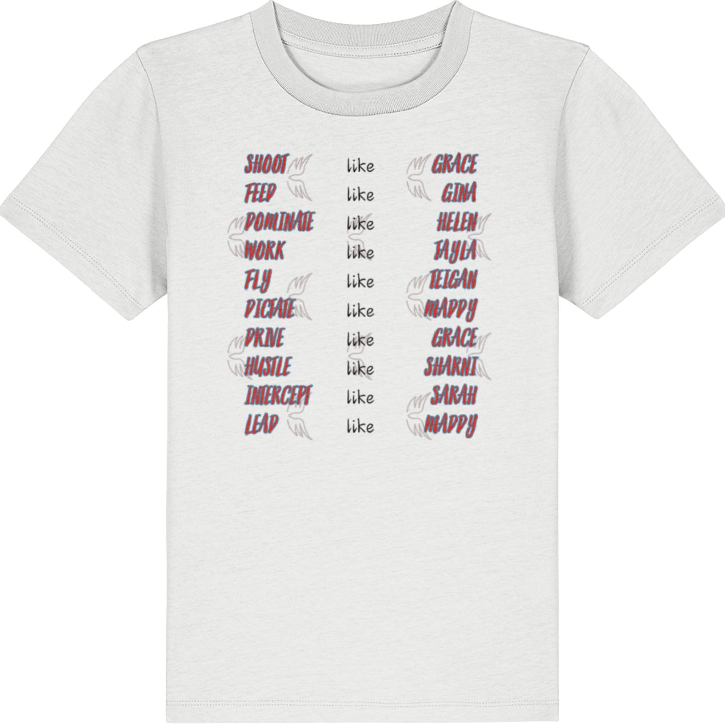 2026 NSW Swifts Netball Kids Supporter T-Shirt Top
