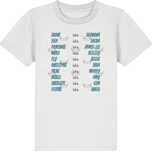 2026 Kids Melbourne Mavericks Netball Team Tee Shirt