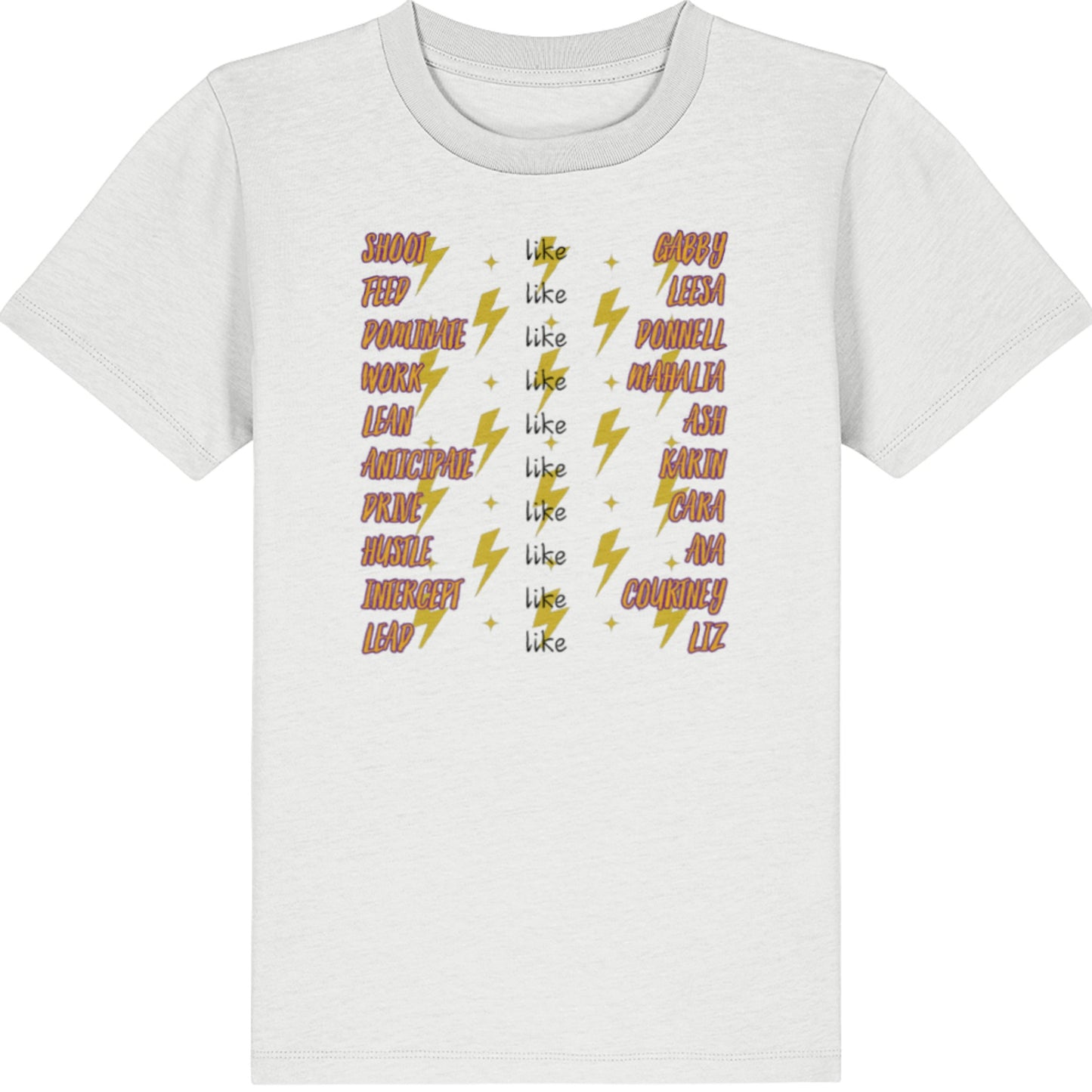 2026 Sunshine Coast Lightning Netball Supporter Kids T-Shirt