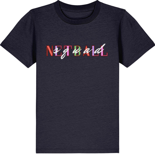 Children's Navy Blue Netball T-Shirt - Netball Clothing