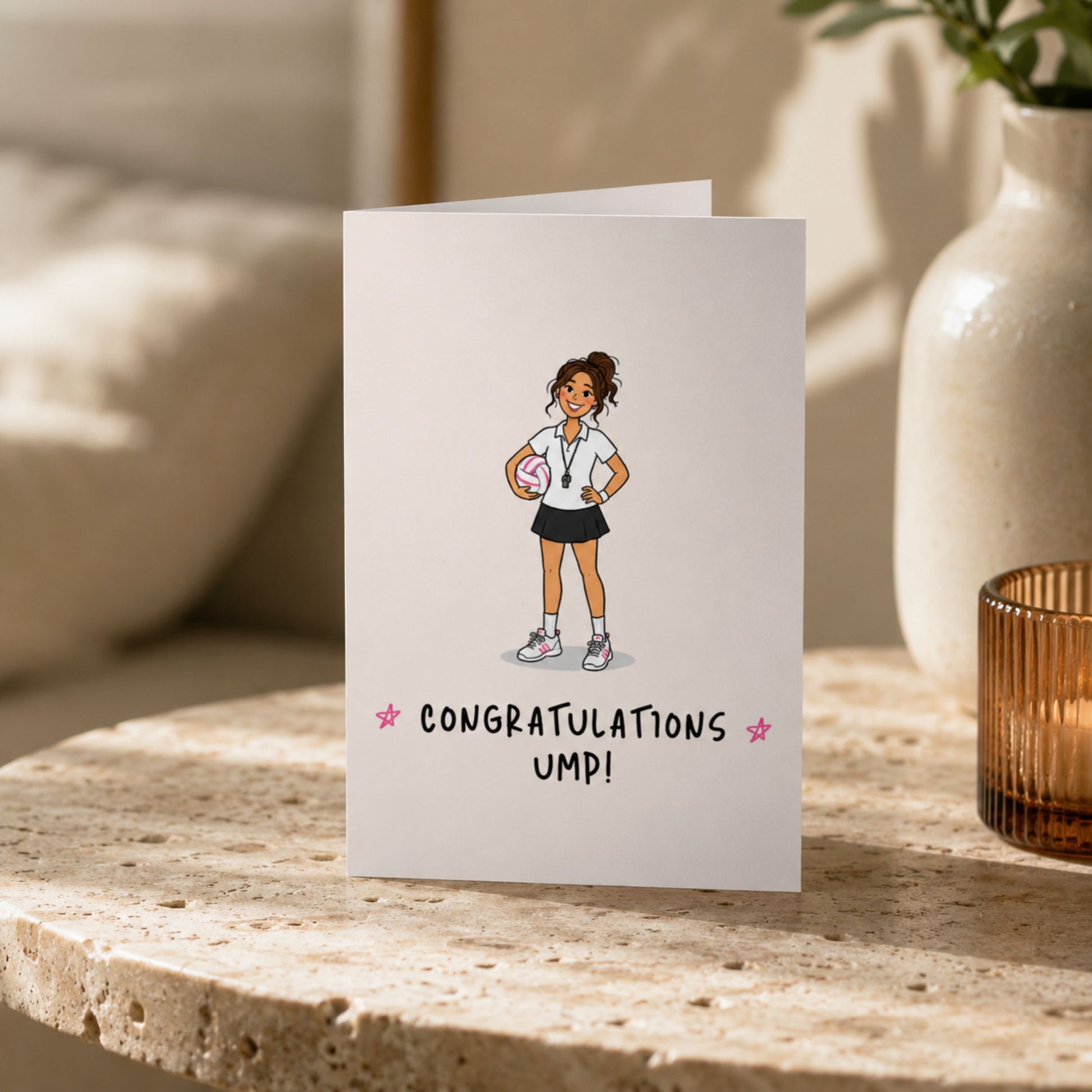 Congratulations Card for Netball Umpires - Congratulations Ump