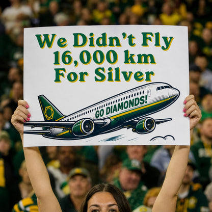 2026 Commonwealth Games - Australian Diamonds Netball Funny Supporter Sign