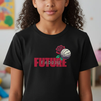 Netball Gifts - Kids England Roses Netball Player T-Shirt