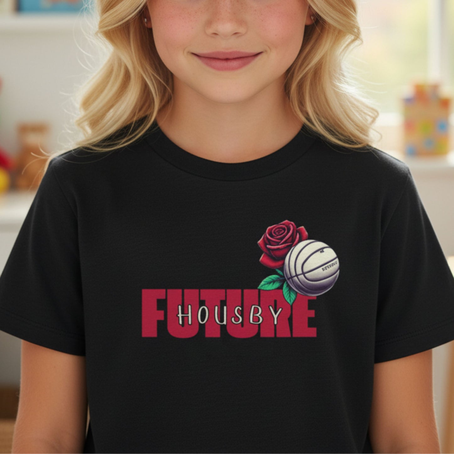 Netball Gifts - England Roses Netball Shooter Kids T-Shirt