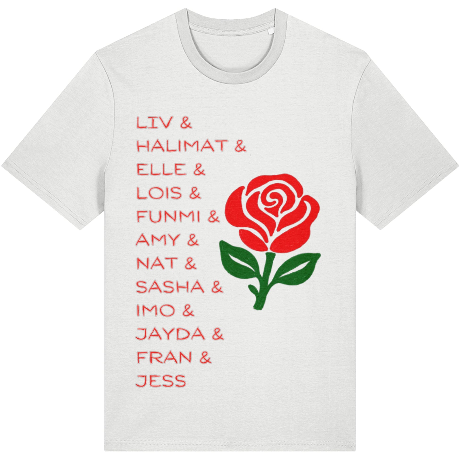 England Roses Netball 2026 White T-Shirt - Commonwealth Games
