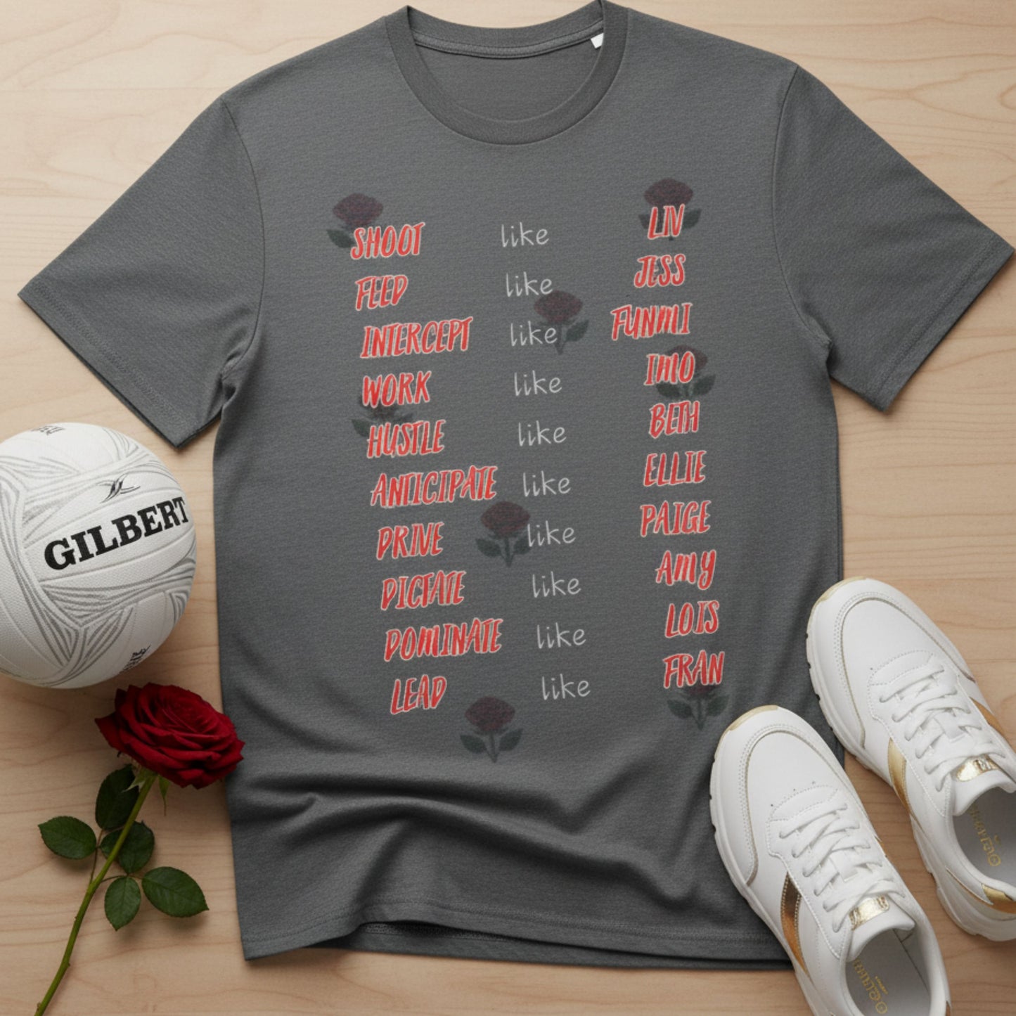 Netball Gifts - England Roses Netball Top