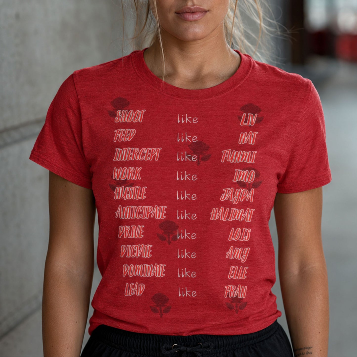 Adult England Roses Netball T-Shirt - 2026 Commonwealth Games Netball Top