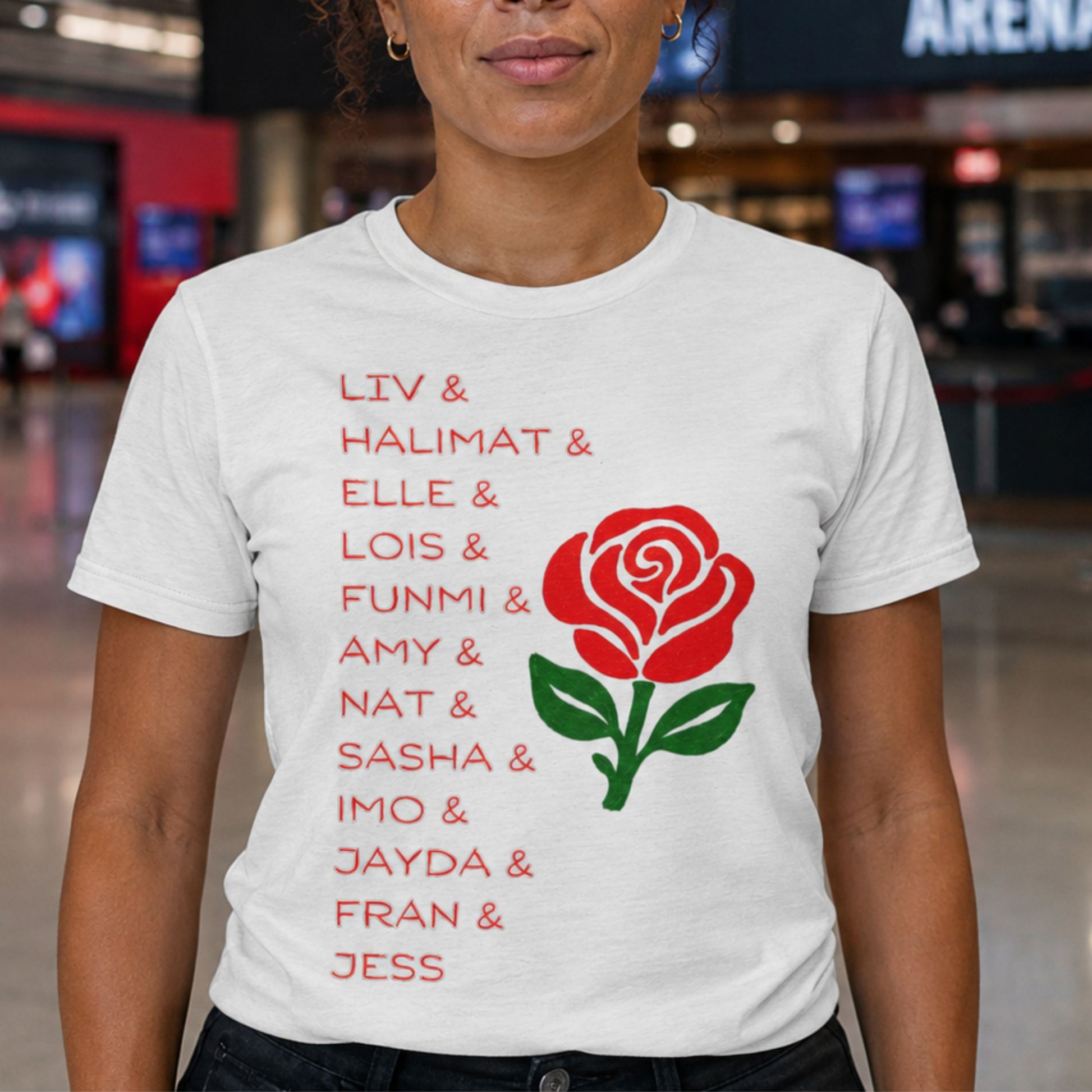 White England Roses Netball Team 2026 T-Shirt - Commonwealth Games