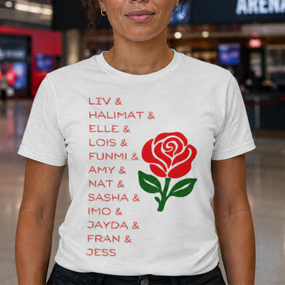 White England Roses Netball Team 2026 T-Shirt - Commonwealth Games