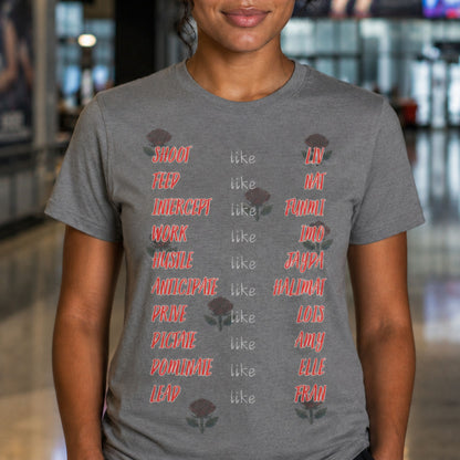 Women's England Roses Netball T-Shirt - 2026 Commonwealth Games Netball Top
