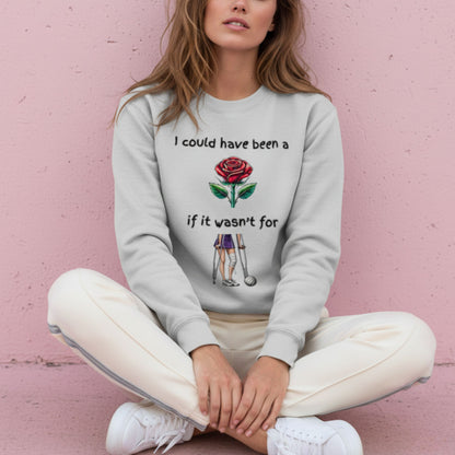 Netball Gifts - England Roses Netball Slogan Jumper for Women