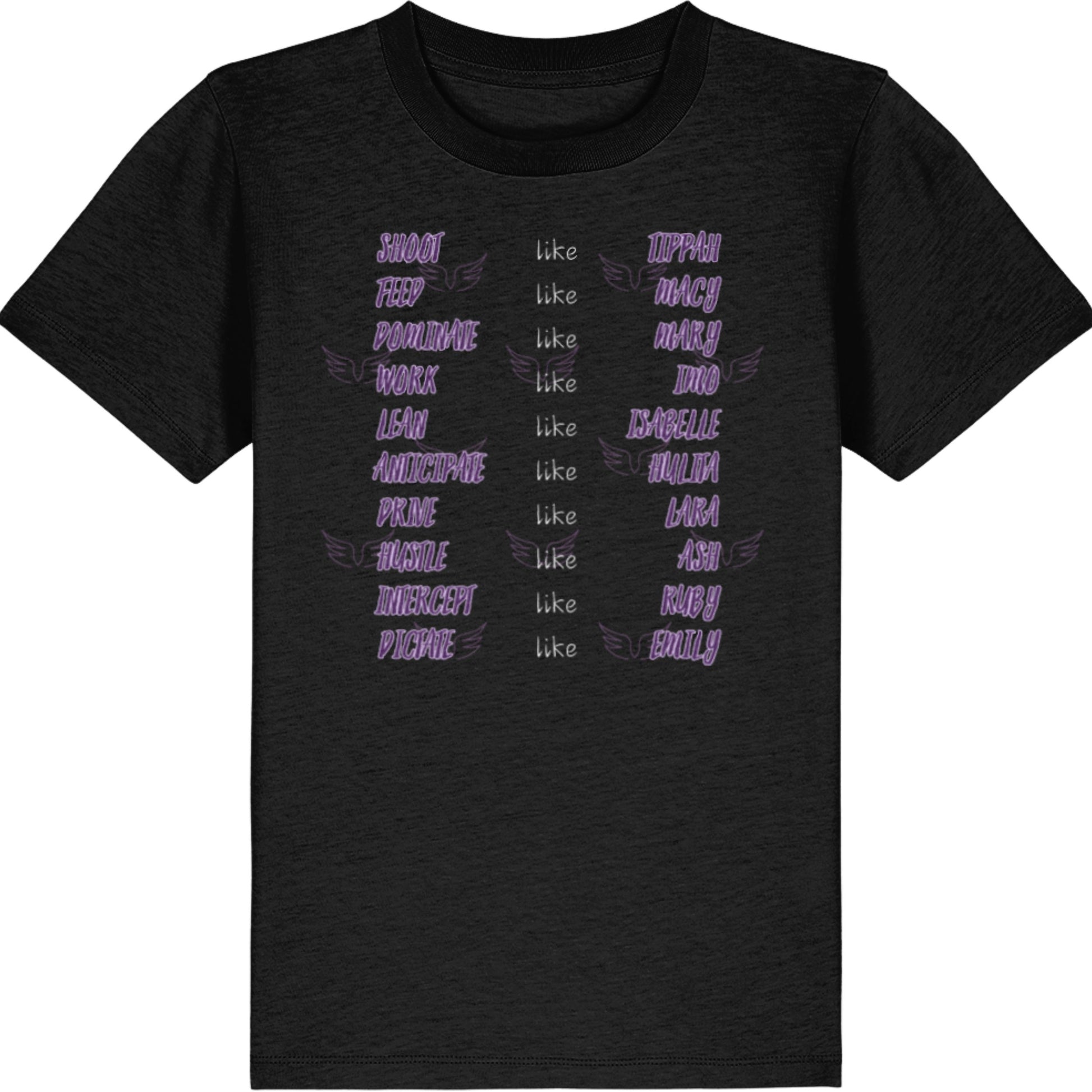 Queensland Firebirds Kids Netball Supporter Tee Shirt