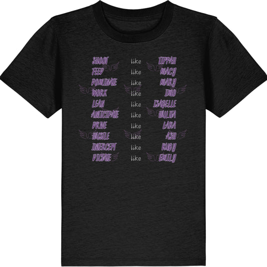 Queensland Firebirds Kids Netball Supporter Tee Shirt