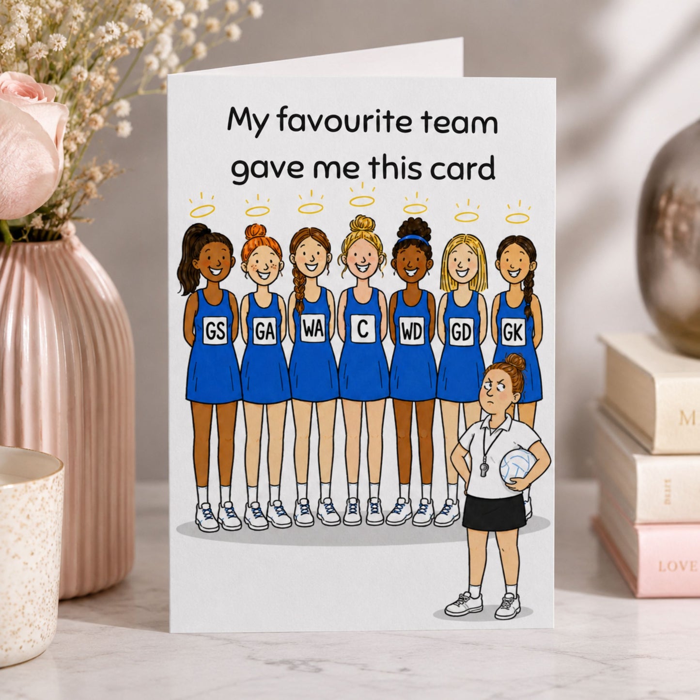 Card for Netball Umpire  - Thank You, Congratulations, Leaving Cards