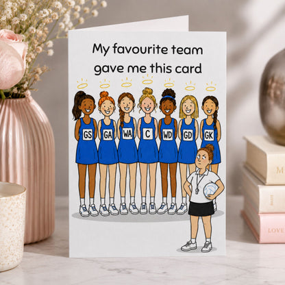 Card for Netball Umpire  - Thank You, Congratulations, Leaving Cards