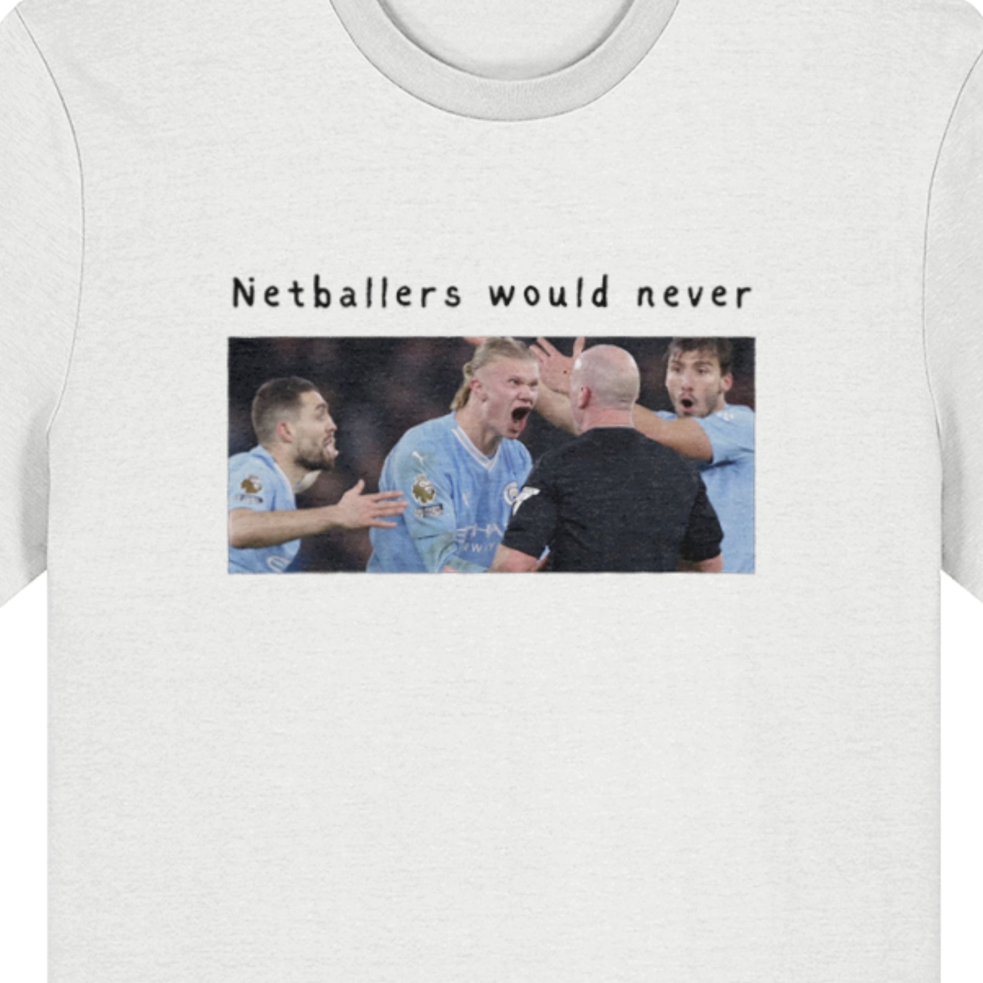 Netball T-Shirt with Football Graphic Sports Humour