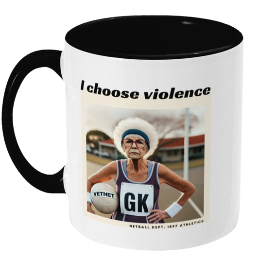 Funny Netball Slogan GK Gift Mug