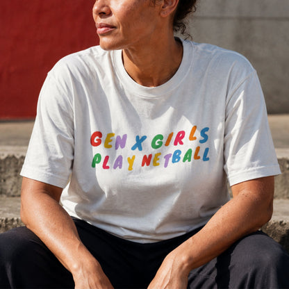 Gen X Girls Play Netball T-shirt - Netball Clothing for Women