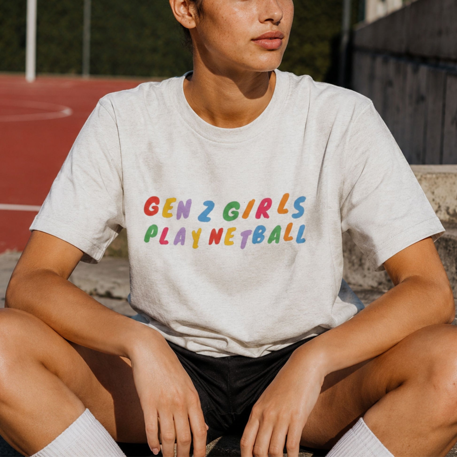 Gen Z Girls Play Netball Tee Shirt - Netball Gifts