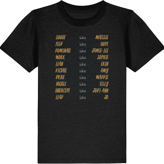 Giants Netball Supporter Kids Tee Shirt Top