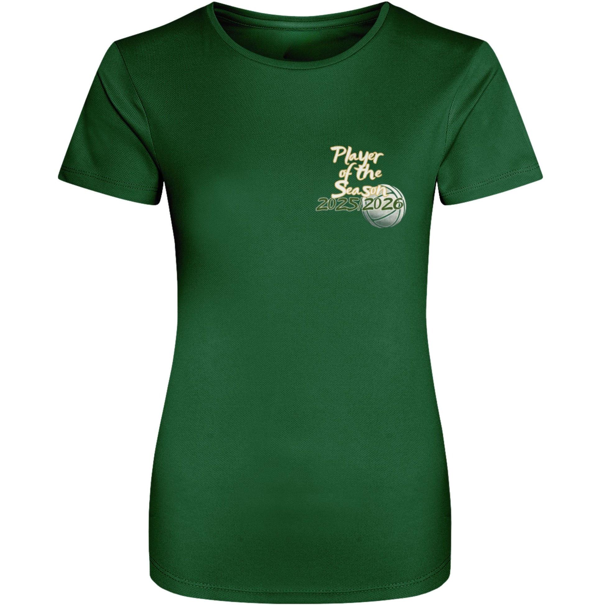 Green Netball Player of the Season Training Shirt - Netball Player Award