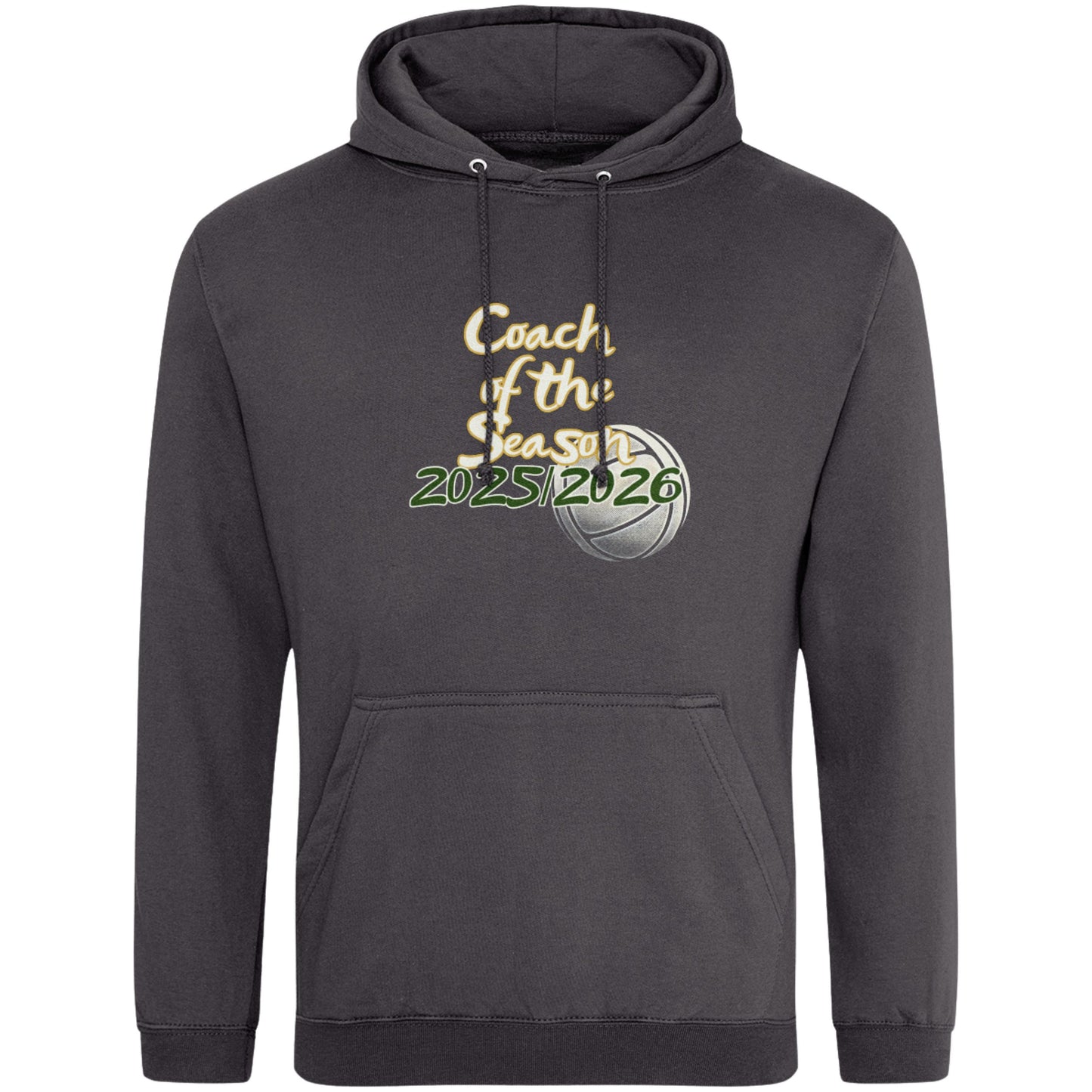 Grey Netball Coach of the Year Hoodie - Netball Coach Award