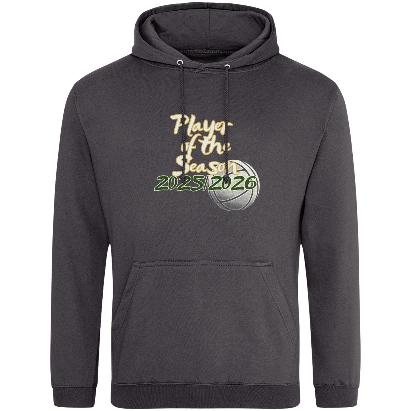 Grey Netball Player of the Season Hoodie - Netball Player Award