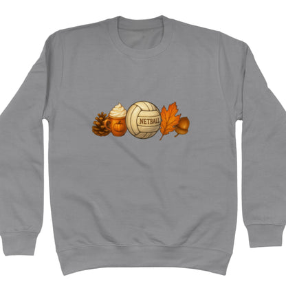 Dark Grey Autumn Netball Sweater - Netball Clothing