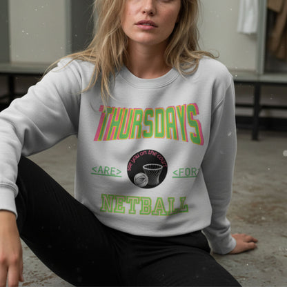 Netball Gifts - Grey Slogan Jumper for Netball Players