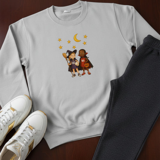 Netball Gifts - Halloween Netball Graphic Jumper