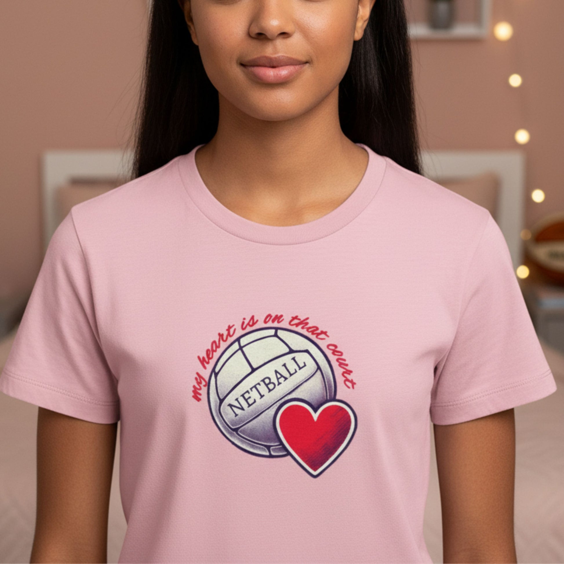 Netball Gifts - Teen Girl Pink Netball Top - Netball Clothing for Teens