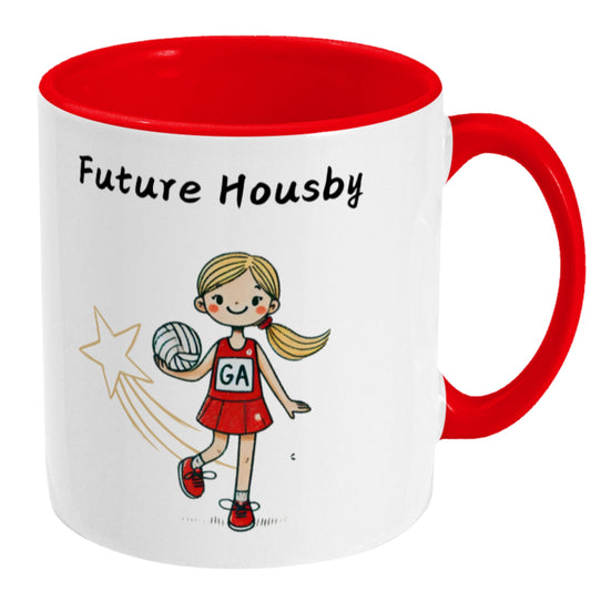 Future Housby Netball Gift Mug - England Roses
