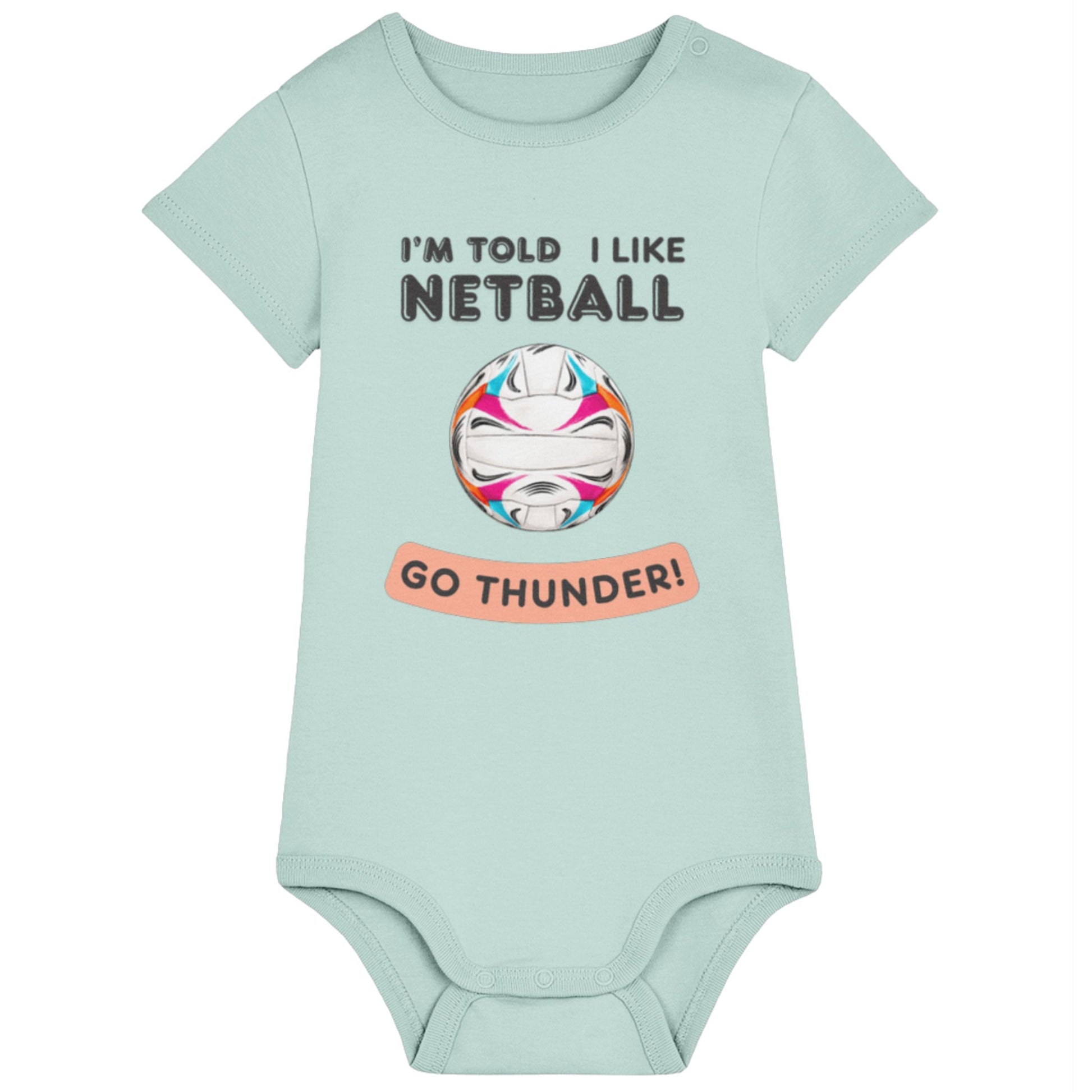 I Like Netball Personalised Baby Bodysuit - Netball Gifts